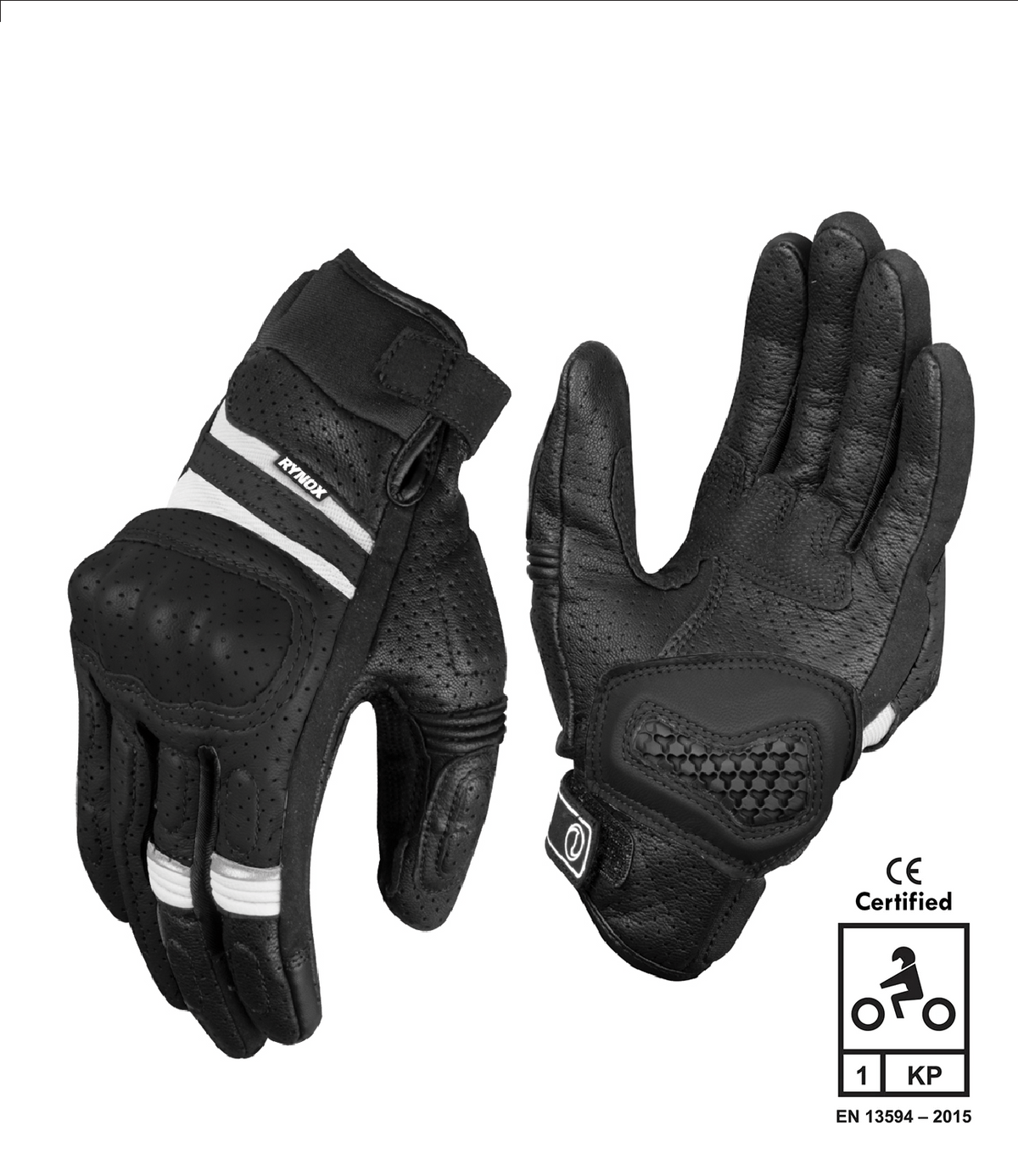 Destination Moto Rynox Air GT SP Gloves Black White