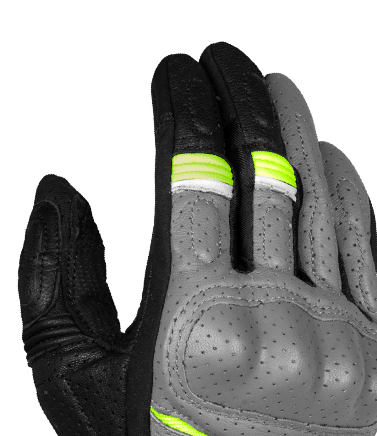 Destination Moto Rynox Air GT SP Gloves Grey Hi Viz