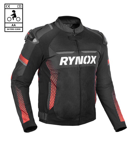 Destination Moto Rynox Apex Evo Riding Jacket Class AA Black Red