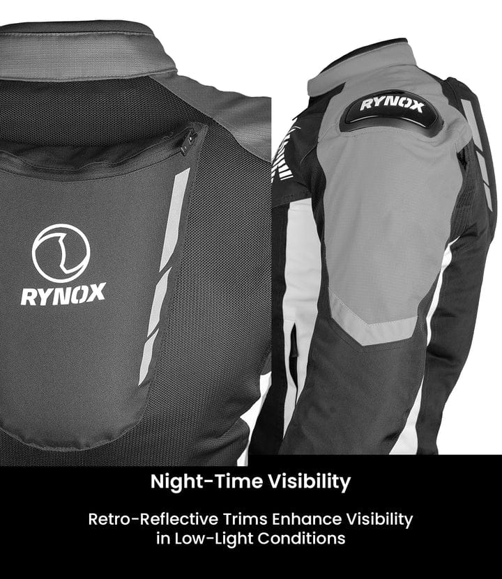 Destination Moto Rynox Delta GT Riding Jacket Black Grey