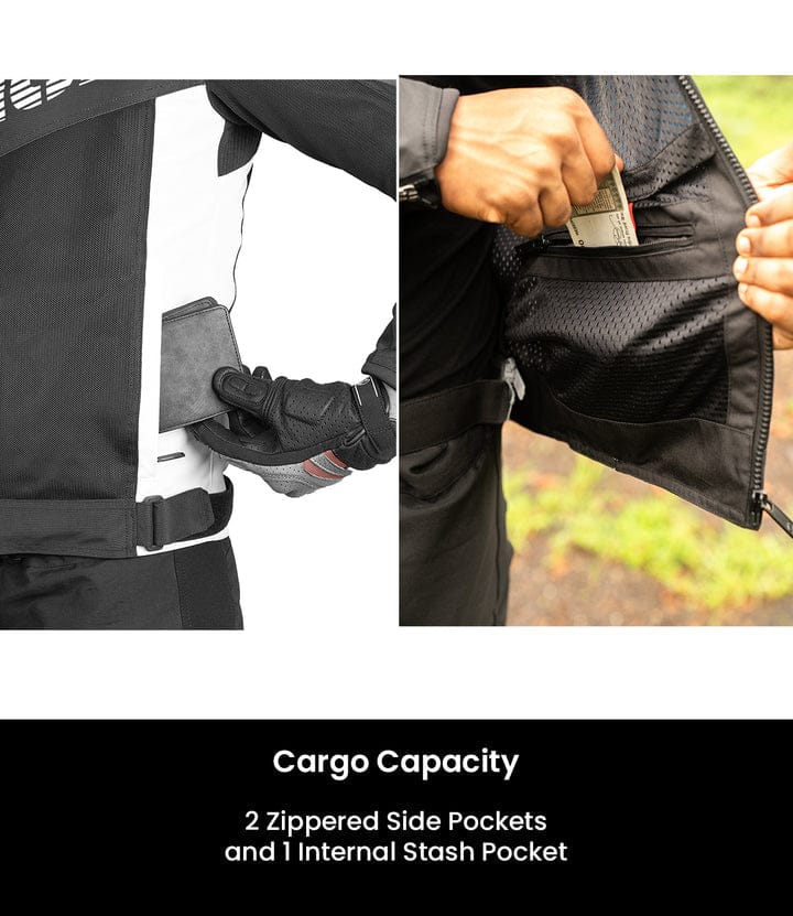 Destination Moto Rynox Delta GT Riding Jacket Black Grey