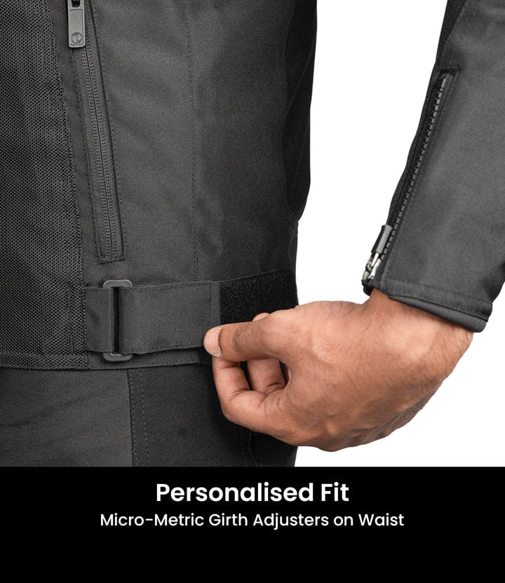 Destination Moto RYNOX HELIUM GT 3 RIDING JACKET BLACK HI VIZ