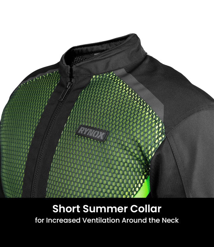 Destination Moto RYNOX HELIUM GT 3 RIDING JACKET BLACK HI VIZ