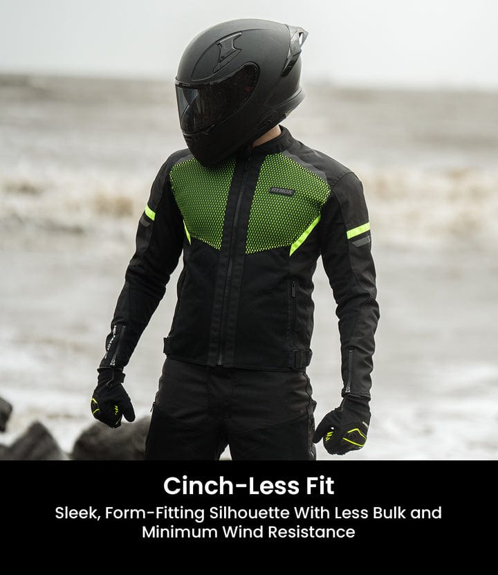Destination Moto RYNOX HELIUM GT 3 RIDING JACKET BLACK HI VIZ