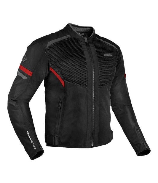 Destination Moto RYNOX HELIUM GT 3 RIDING JACKET BLACK RED