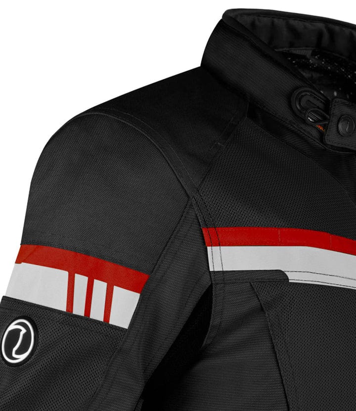 Destination Moto Rynox Stealth Air Pro Riding Jacket (Black Red)