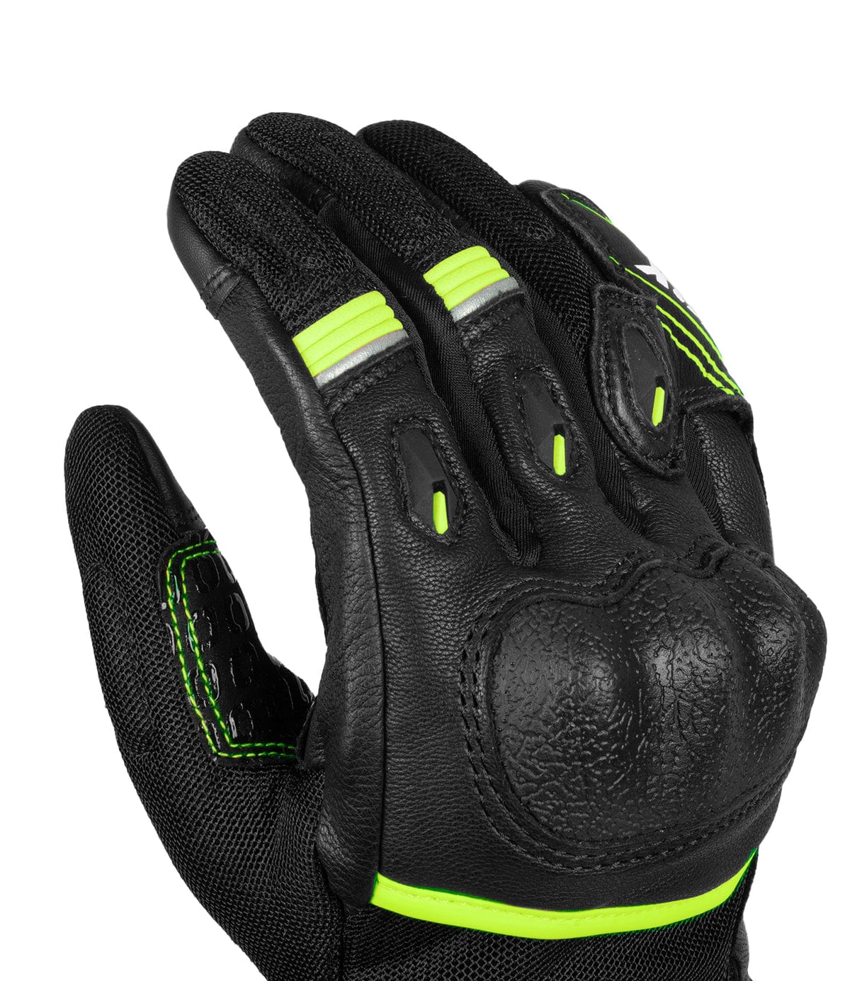 Destination Moto Rynox Tornado Pro 4 Gloves Black Hi-Viz Green