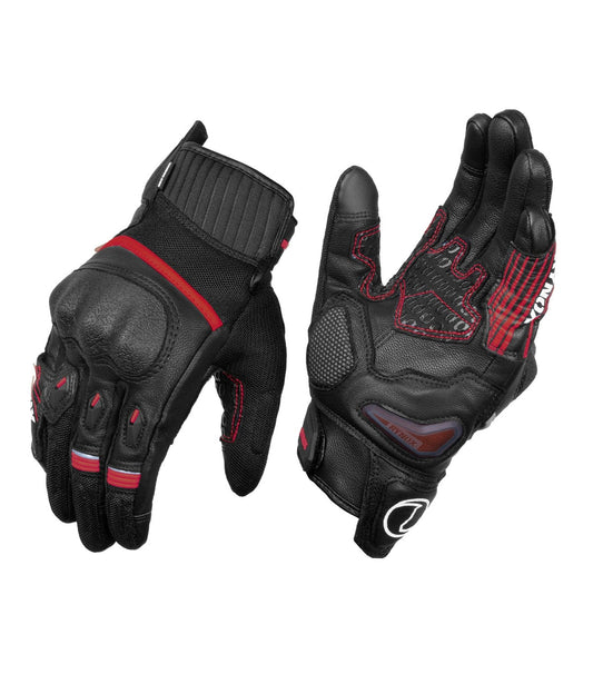 Destination Moto Rynox Tornado Pro 4 Gloves Black Red