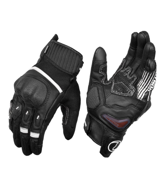 Destination Moto Rynox Tornado Pro 4 Gloves Black White