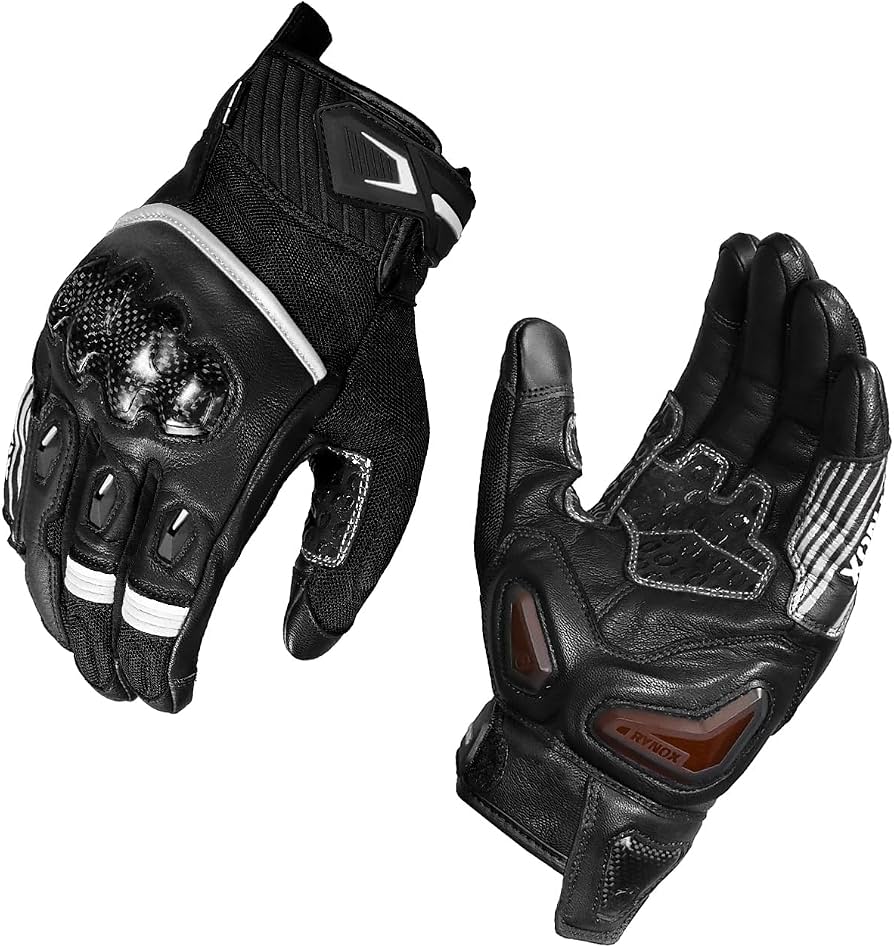 Destination Moto Rynox Tornado Pro 5 Gloves Black White