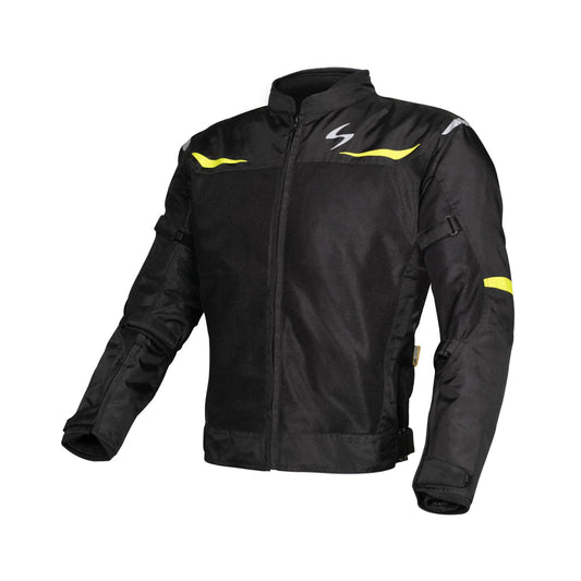 Destination Moto Scala Blaze Riding Jacket Black Neon