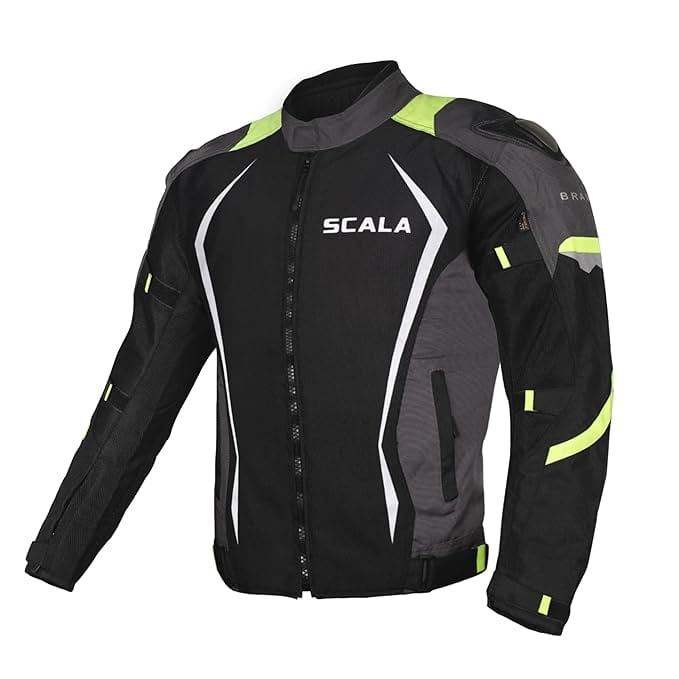 Scala Brave Riding Jacket Black Neon – Destination Moto