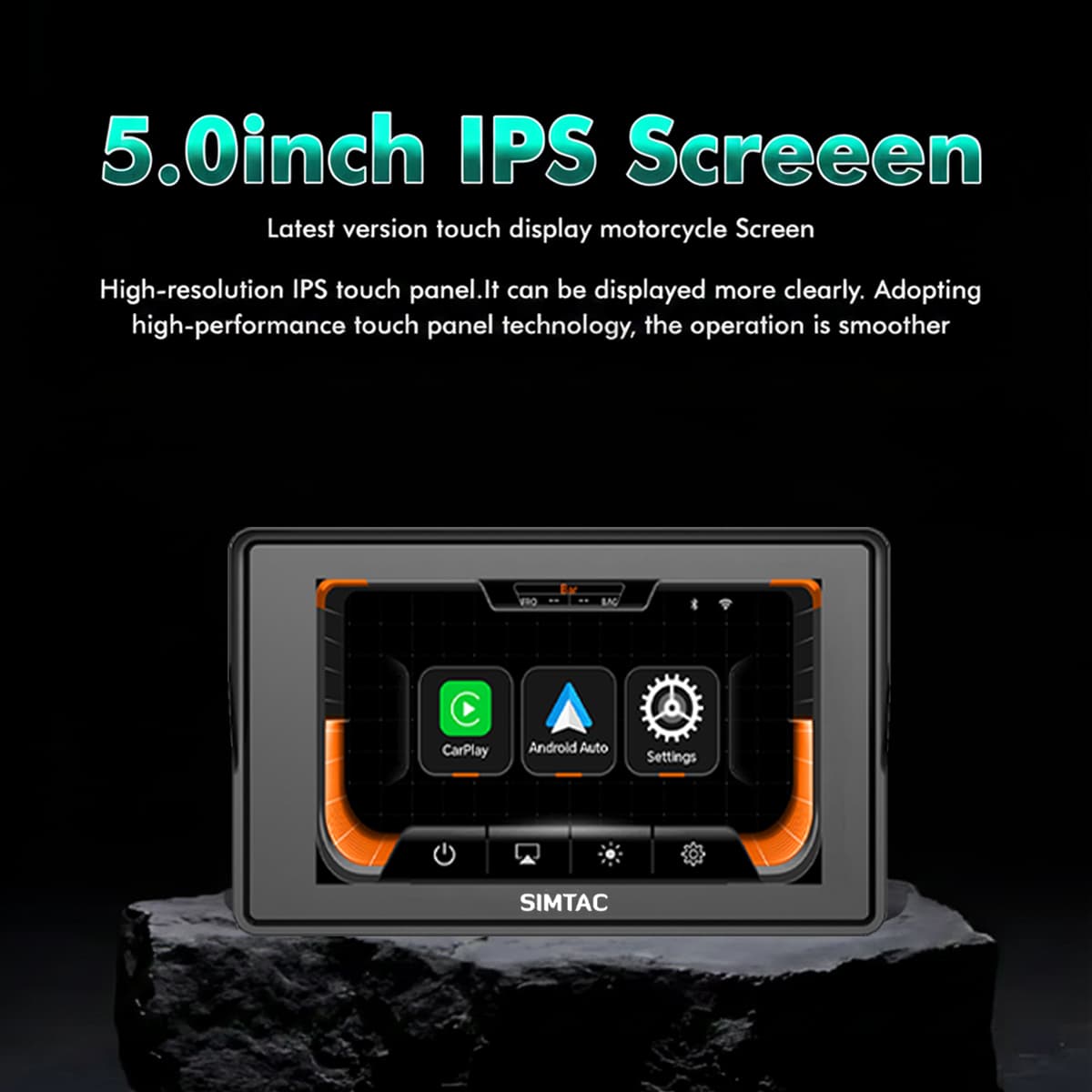 Destination Moto Simtac Motorcycle GPS CarPlay & Android Auto System – M2