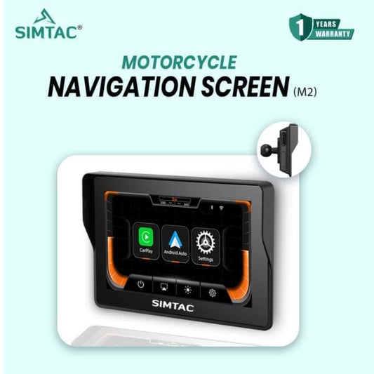 Destination Moto Simtac Motorcycle GPS CarPlay & Android Auto System – M2