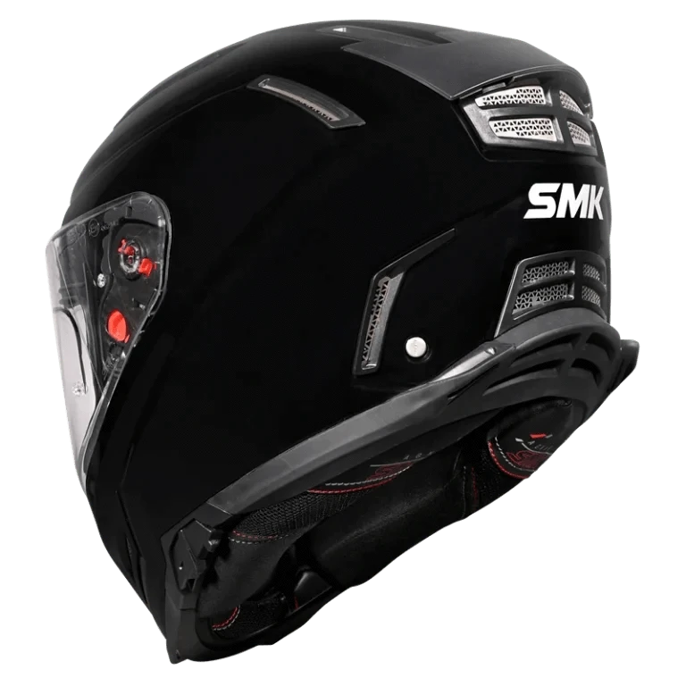 Destination Moto SMK Agnar Solid Gloss Black Helmet GL200