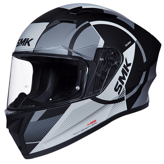 Destination Moto SMK Stellar Sports Faro MA266 Matt Black Grey Helmet