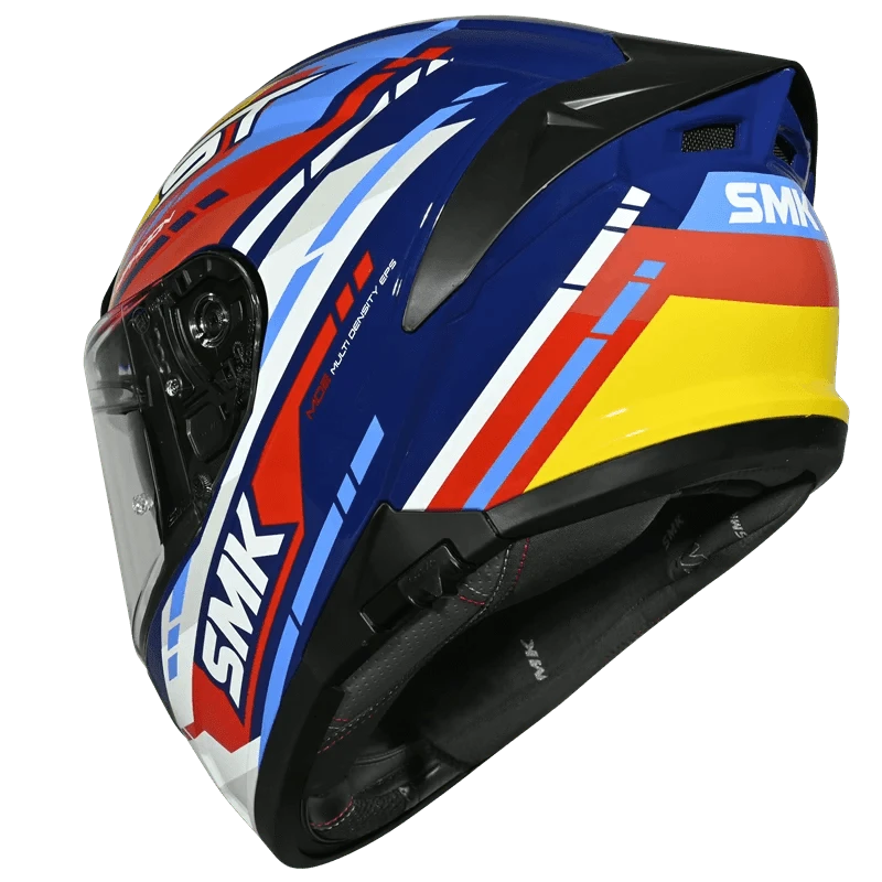 Destination Moto SMK Typhoon Sports Tourer Helmet Gloss Blue Red Yellow GL534