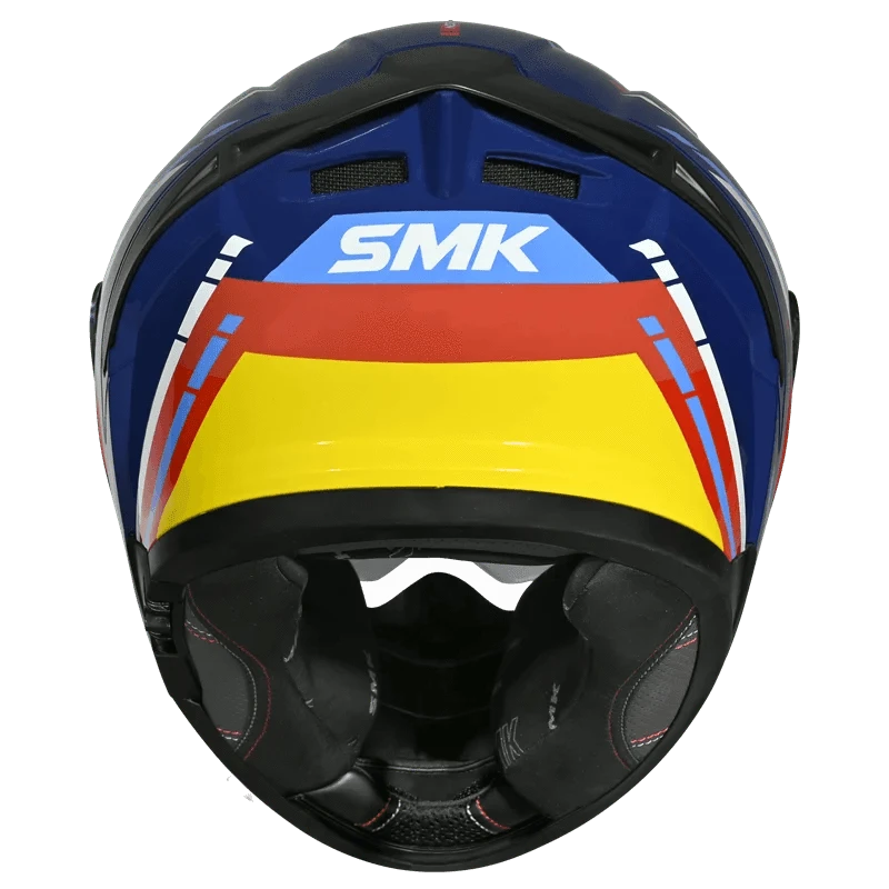 Destination Moto SMK Typhoon Sports Tourer Helmet Gloss Blue Red Yellow GL534