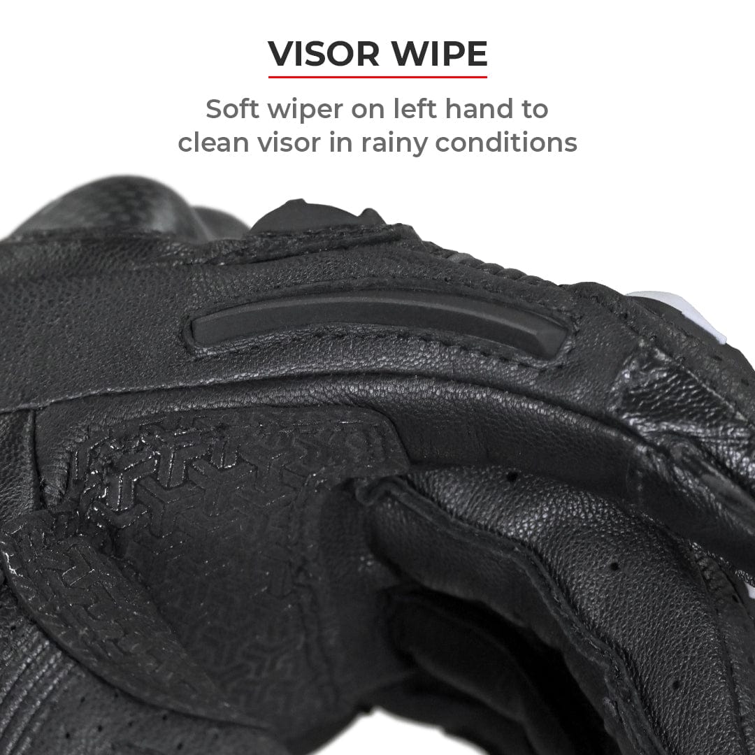 Destination Moto VIATERRA GRID – FULL GAUNTLET MOTORCYCLE RIDING GLOVES (BLACK)