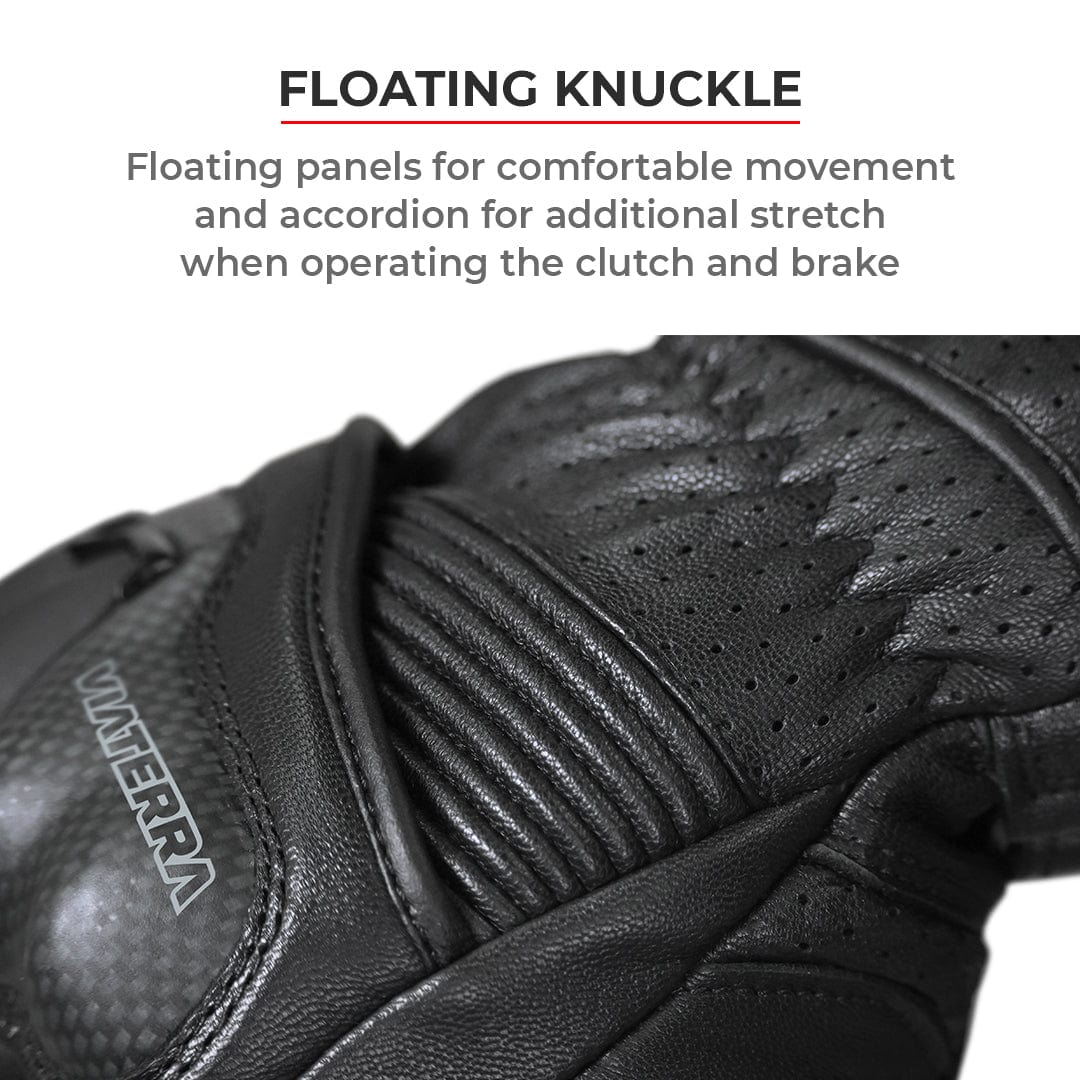 Destination Moto VIATERRA GRID – FULL GAUNTLET MOTORCYCLE RIDING GLOVES (BLACK)