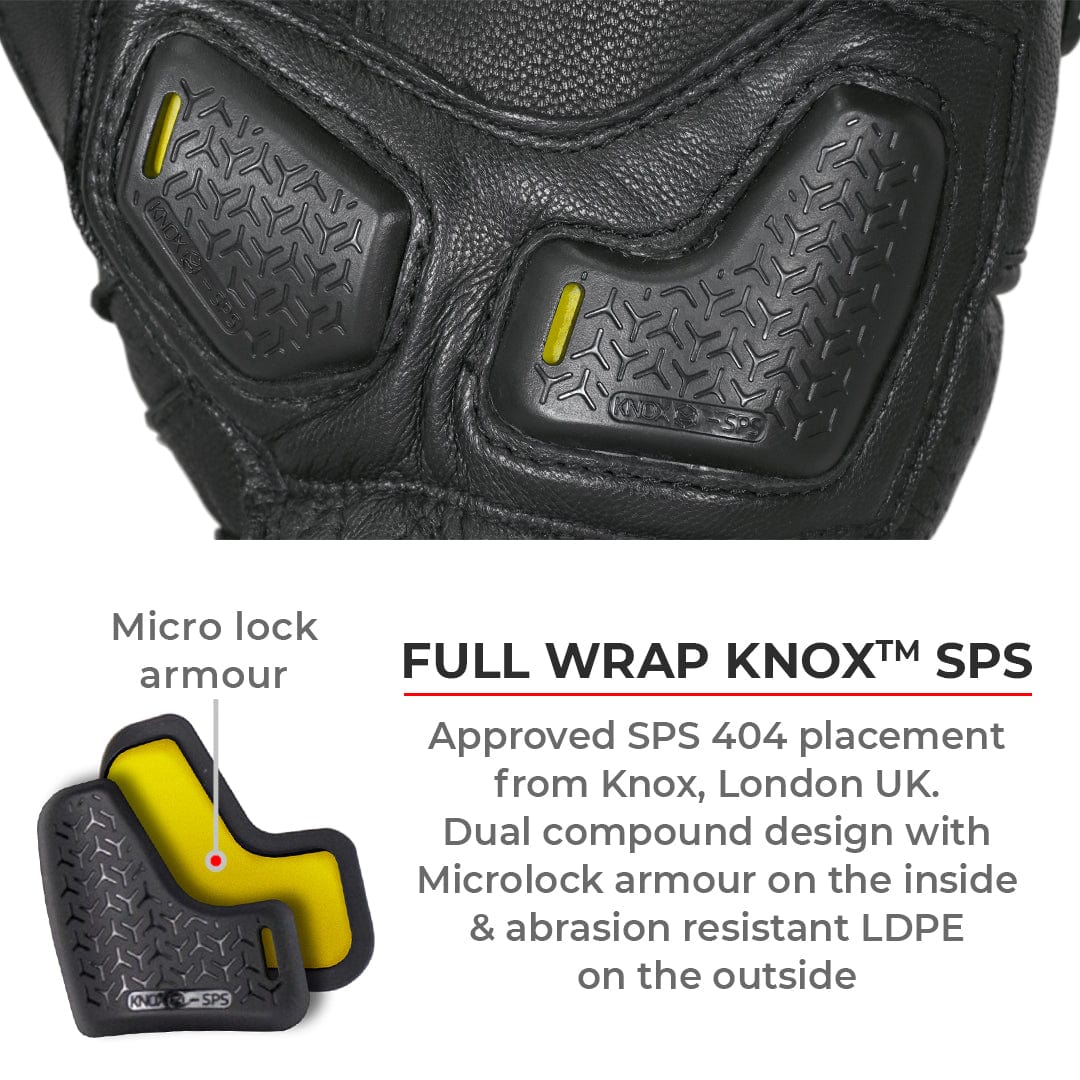 Destination Moto VIATERRA GRID – FULL GAUNTLET MOTORCYCLE RIDING GLOVES (BLACK)