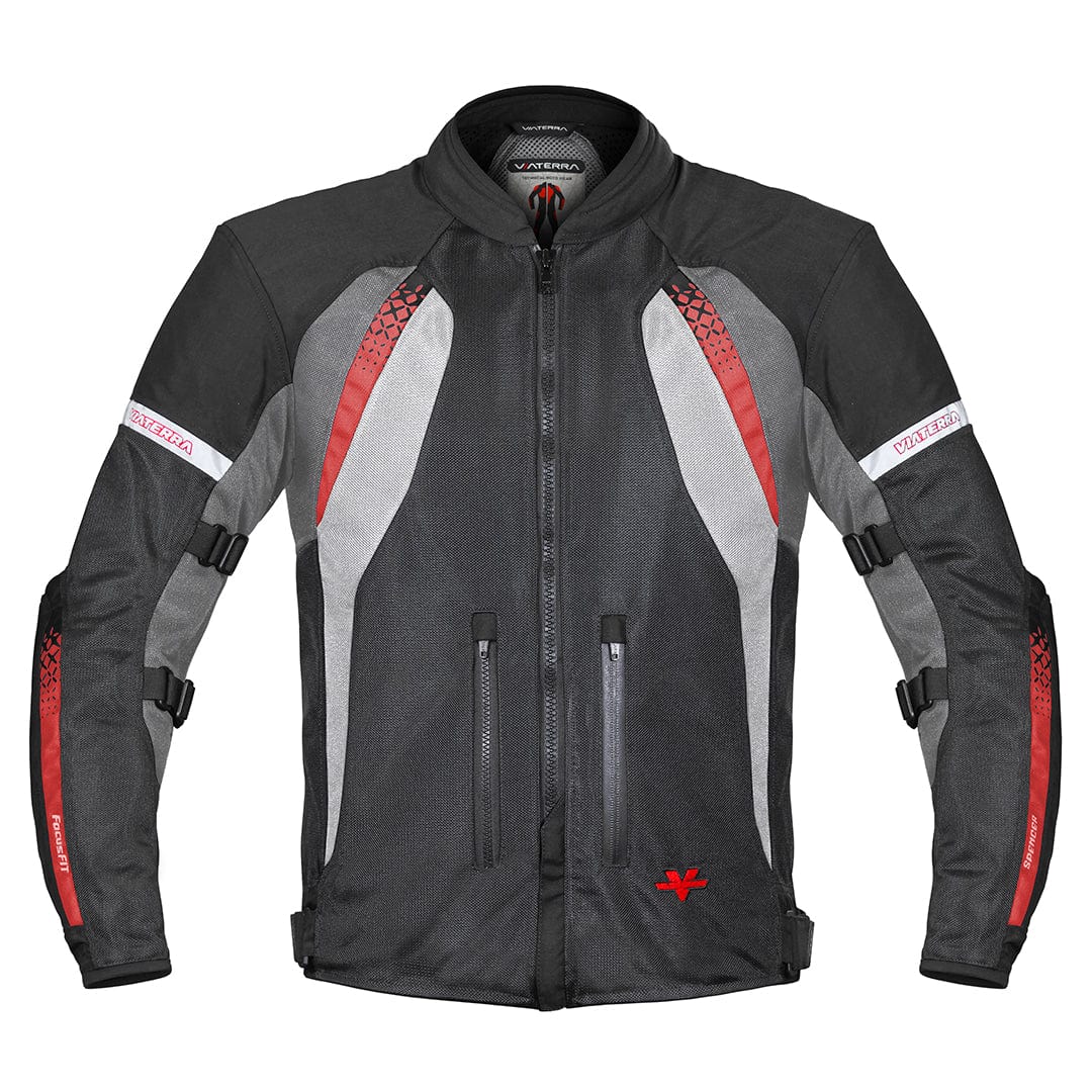 Destination Moto VIATERRA SPENCER – STREET MESH MOTORCYCLE RIDING JACKET BLACK RED