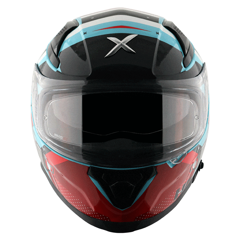 Axor Helmets Axor Apex Hex 2 Gloss Blue Red Helmet