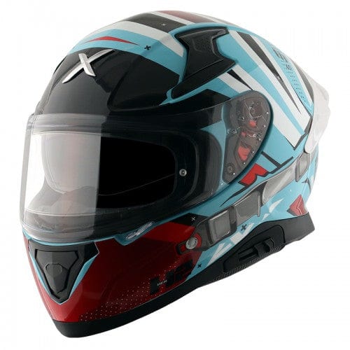 Axor Helmets Axor Apex Hex 2 Gloss Blue Red Helmet