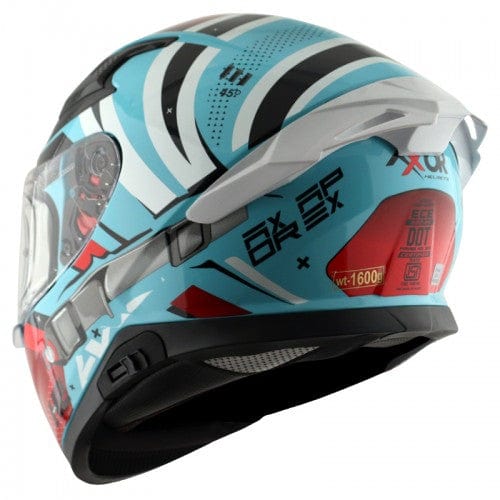 Axor Helmets Axor Apex Hex 2 Gloss Blue Red Helmet