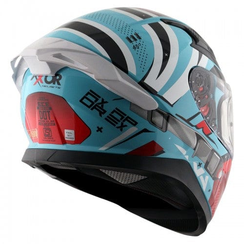 Axor Helmets Axor Apex Hex 2 Gloss Blue Red Helmet