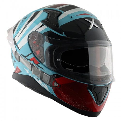 Axor Helmets Axor Apex Hex 2 Gloss Blue Red Helmet