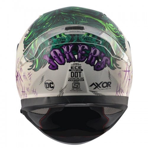 Destination Moto AXOR Apex Joker (Special Edition DC Comics) Gloss White Helmet
