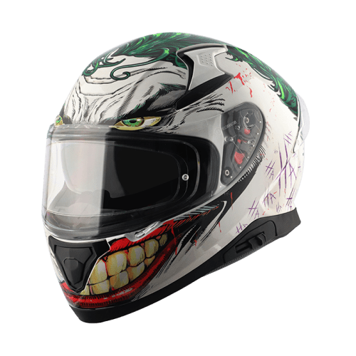 Destination Moto AXOR Apex Joker (Special Edition DC Comics) Gloss White Helmet