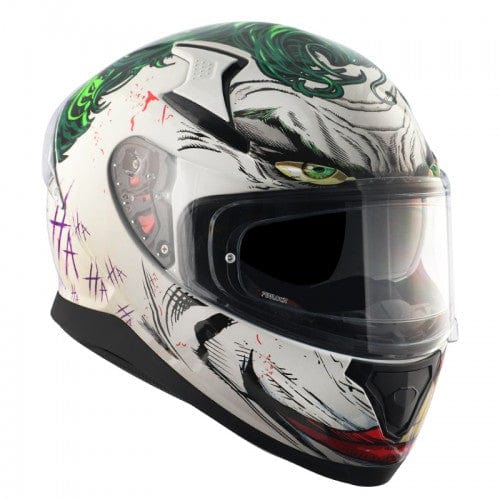 Destination Moto AXOR Apex Joker (Special Edition DC Comics) Gloss White Helmet
