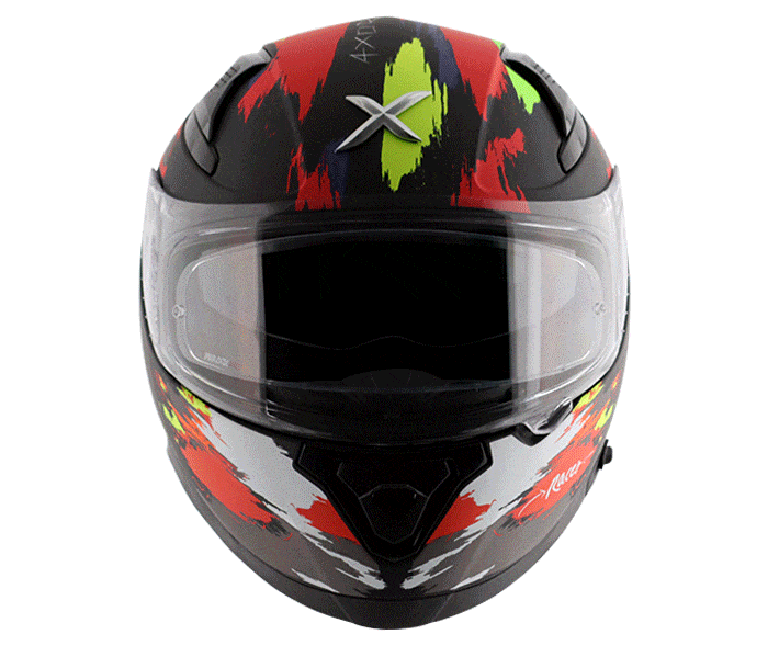 Axor Helmets Axor Apex Racer Dull/Matt Black Neon Yellow Helmet