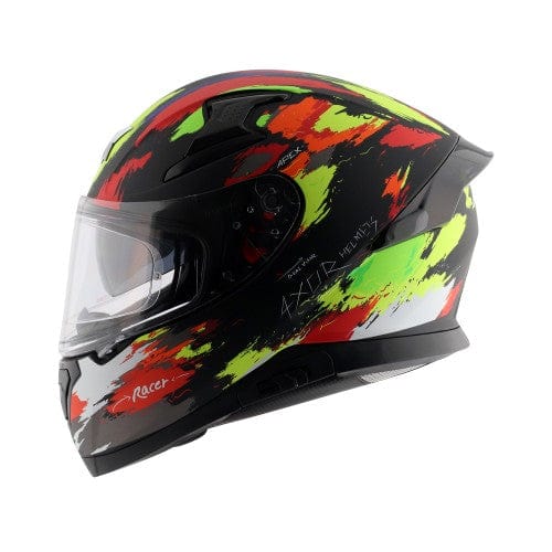 Axor Helmets Axor Apex Racer Dull/Matt Black Neon Yellow Helmet
