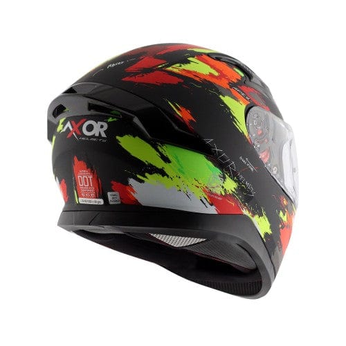 Axor Helmets Axor Apex Racer Dull/Matt Black Neon Yellow Helmet