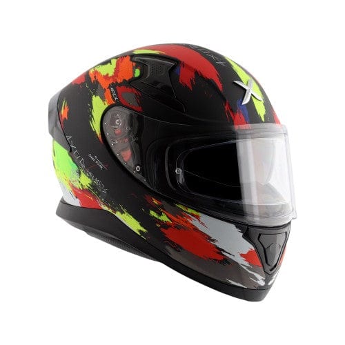 Axor Helmets Axor Apex Racer Dull/Matt Black Neon Yellow Helmet