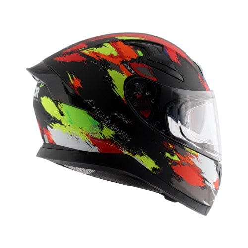 Axor Helmets Axor Apex Racer Gloss Black Neon Yellow Helmet