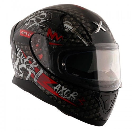 Axor Helmets Axor Apex Ride Fast Gloss Black Red Helmet