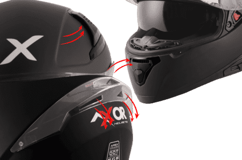 Axor Apex Solid Dull Black Helmet - Destination Moto
