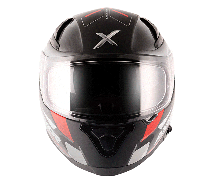 Destination Moto AXOR Apex Turbine Gloss Black Red Helmet