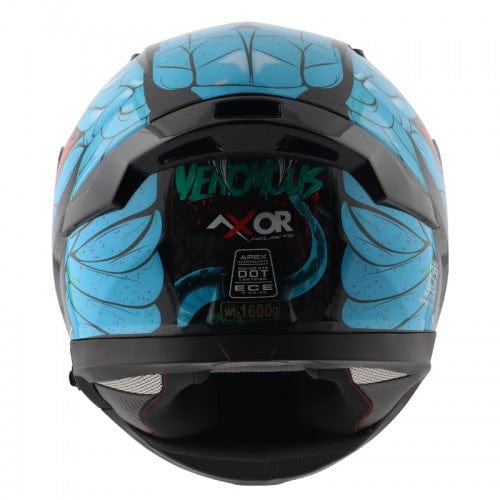 Axor Helmets Axor Apex Venomous Gloss Black Neon Blue Helmet
