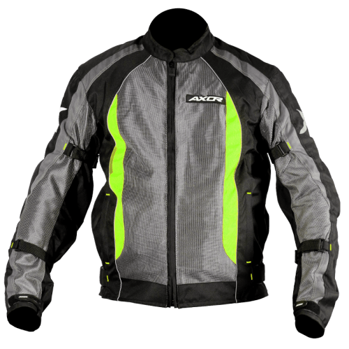 Destination Moto Axor Flow Riding Jacket (Grey Neon Green)