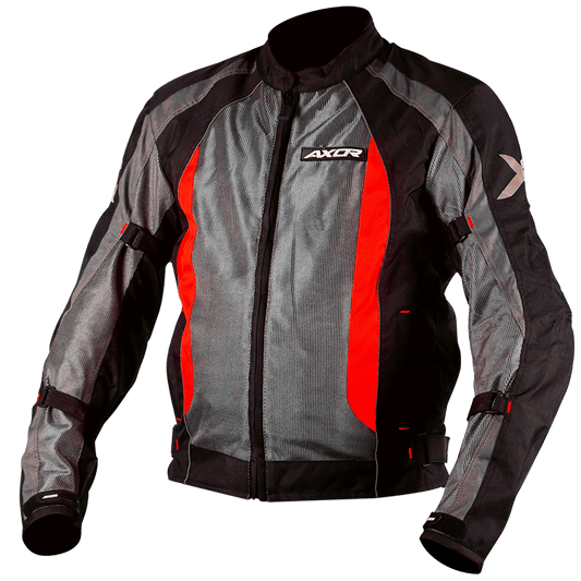 Destination Moto Axor Flow Riding Jacket (Grey Red)