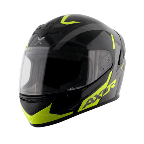 Destination Moto Axor Rage RTR Gloss Black Neon Yellow  Helmet
