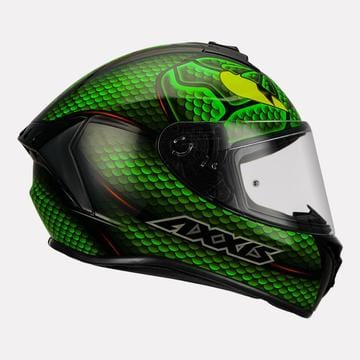 AXXIS Draken Nahesa Helmet Gloss Green - Destination Moto