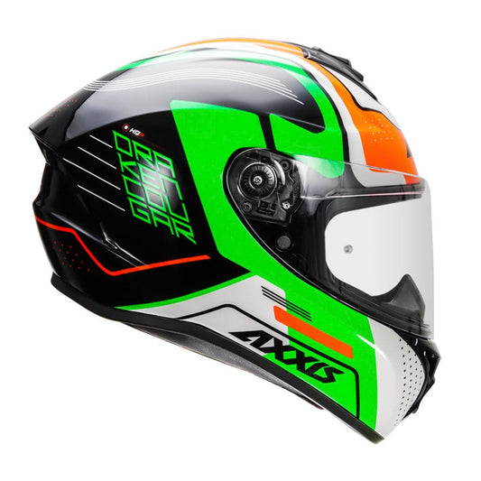 Destination Moto AXXIS DRAKEN S COUGAR GLOSS FLOURO GREEN