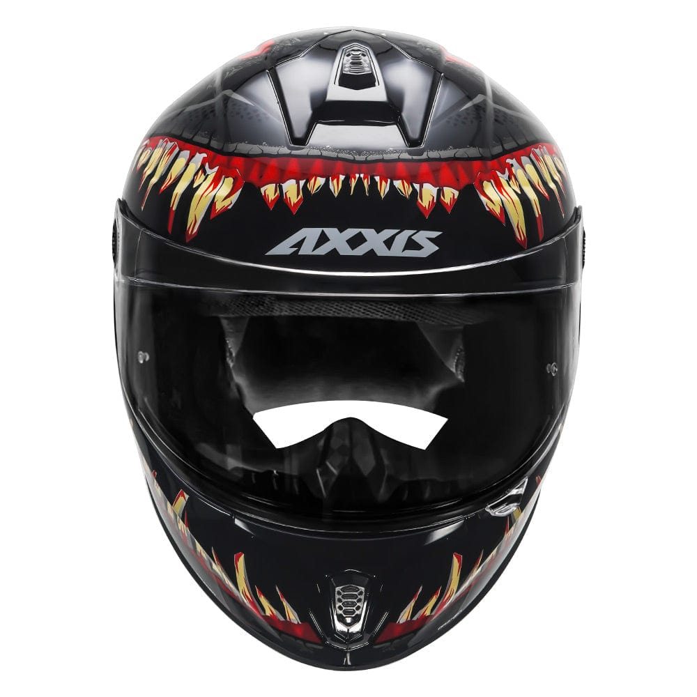 Destination Moto AXXIS DRAKEN S DESOLATION GLOSS BLACK RED HELMET
