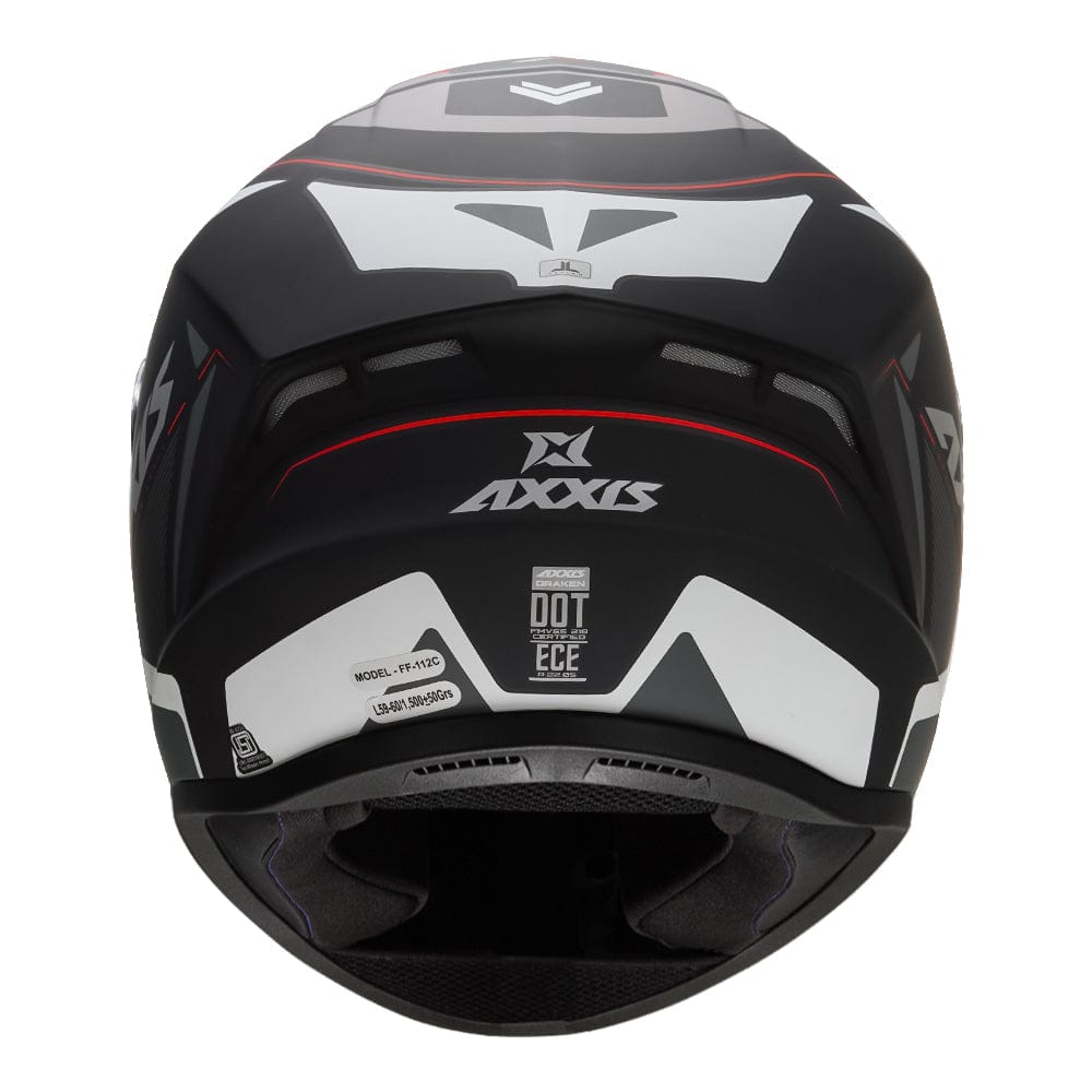Destination Moto AXXIS DRAKEN S WIND MATT WHITE BLACK HELMET